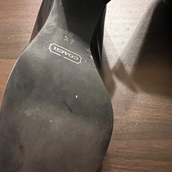 Coach Women's Pumps Black Block Heels Slip Ons 6 1/2B - Picture 9 of 9